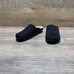 Elegant Black Mesh Women's Mules